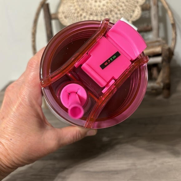 NWT DISNEY ZRIKE BRANDS MINNIE MOUSE PINK PEPPERMINT CHRISTMAS TUMBLER W/STRAW - Picture 6 of 10